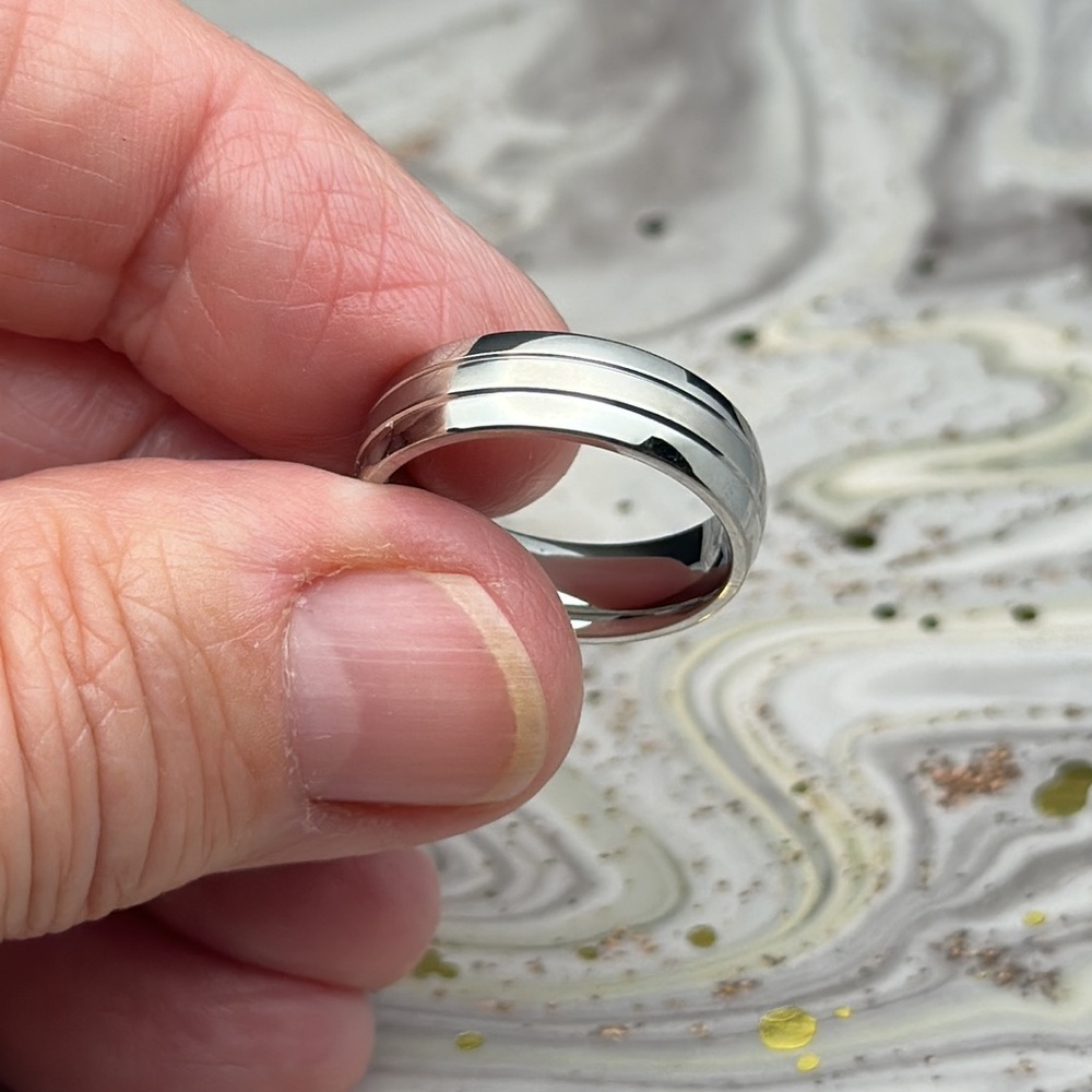 Women’s Silver Ring Band, 6mm
